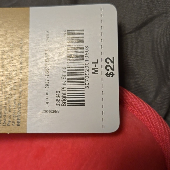 Girls Thereabout slippers sz M-L Bright Pink Shine - Picture 5 of 5